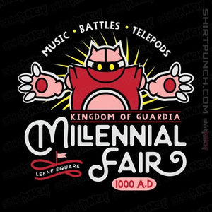 Shirts Magnets / 3"x3" / Black Millennial Fair