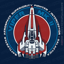 Load image into Gallery viewer, Daily_Deal_Shirts Magnets / 3&quot;x3&quot; / Navy Battlestar MKII
