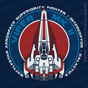 Daily_Deal_Shirts Magnets / 3"x3" / Navy Battlestar MKII