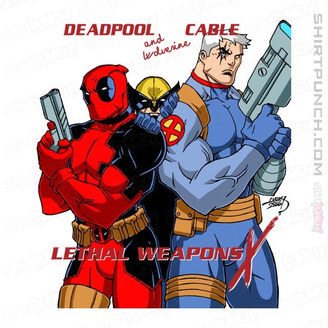 Secret_Shirts Magnets / 3"x3" / White Lethal Weapons X