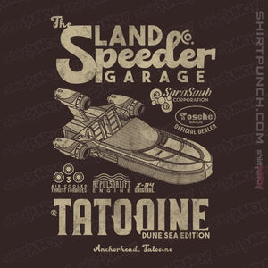 Daily_Deal_Shirts Magnets / 3"x3" / Dark Chocolate Land Speeder Garage