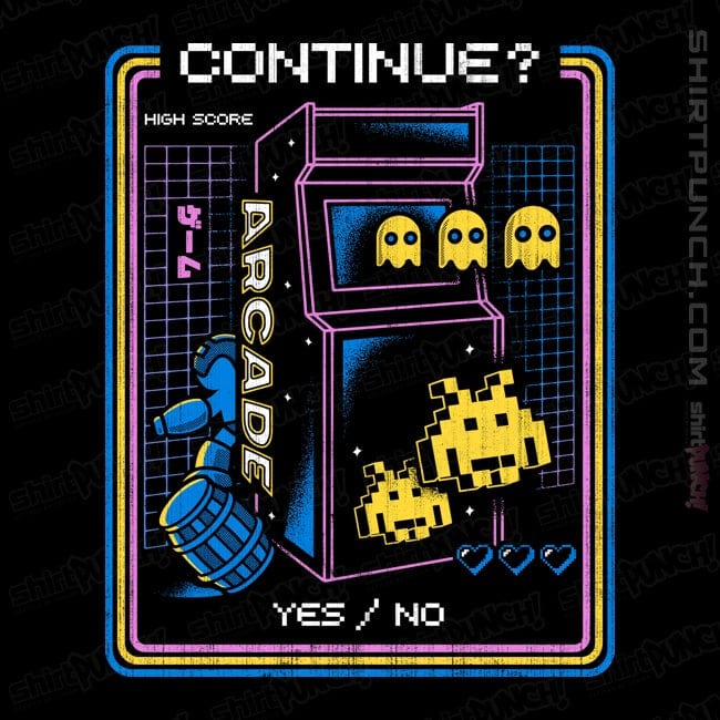 Shirts Magnets / 3"x3" / Black Retro Arcade