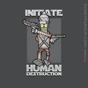 Shirts Magnets / 3"x3" / Charcoal Initiate Human Destruction