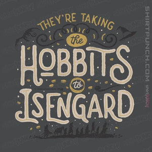 Shirts Magnets / 3"x3" / Charcoal Taking The Hobbits To Isengard
