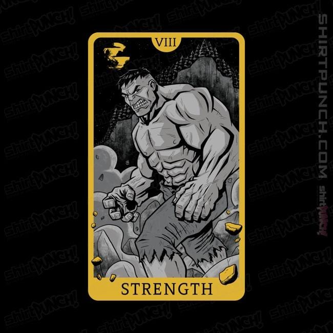 Shirts Magnets / 3"x3" / Black Tarot Strength