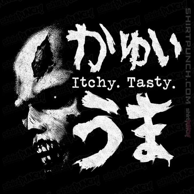 Daily_Deal_Shirts Magnets / 3"x3" / Black Itchy. Tasty.
