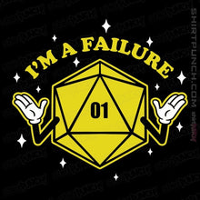 Load image into Gallery viewer, Shirts Magnets / 3&quot;x3&quot; / Black I&#39;m A Failure Yellow
