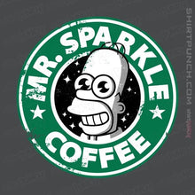 Load image into Gallery viewer, Shirts Magnets / 3&quot;x3&quot; / Charcoal Mr. Sparkle Coffee
