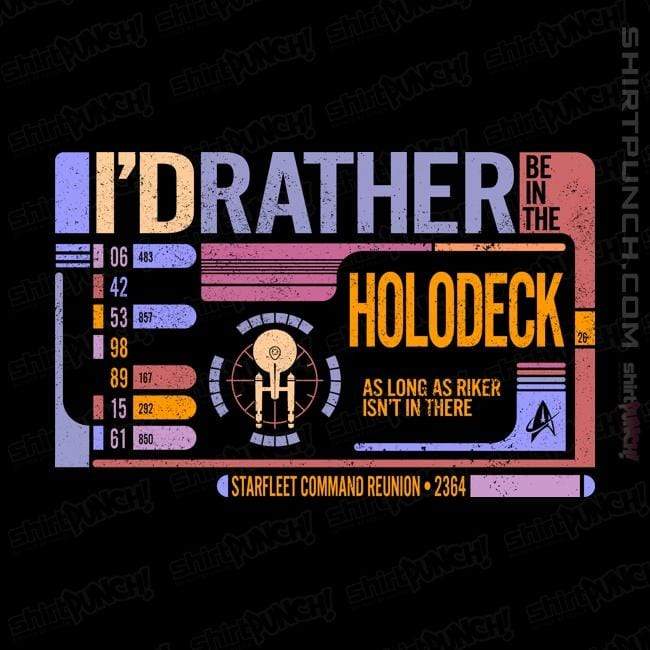 Shirts Magnets / 3"x3" / Black Holodeck Reunion