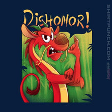 Load image into Gallery viewer, Shirts Magnets / 3&quot;x3&quot; / Navy Dishonor On You
