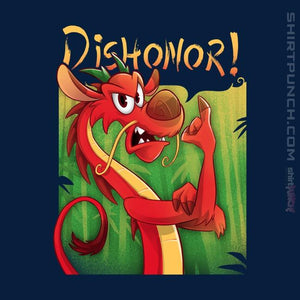 Shirts Magnets / 3"x3" / Navy Dishonor On You
