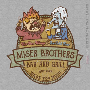 Daily_Deal_Shirts Magnets / 3"x3" / Sports Grey Miser Bros Bar