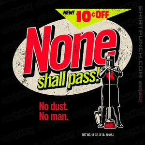Secret_Shirts Magnets / 3"x3" / Black None Shall Pass