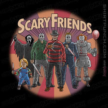 Load image into Gallery viewer, Daily_Deal_Shirts Magnets / 3&quot;x3&quot; / Black Scary Friends
