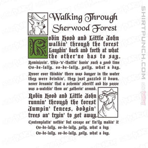 Shirts Magnets / 3"x3" / White Sherwood Forest