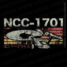 Load image into Gallery viewer, Shirts Magnets / 3&quot;x3&quot; / Black Retro NCC-1701
