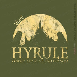 Shirts Magnets / 3"x3" / Military Green Hyrule Tourist