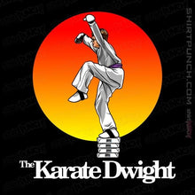 Load image into Gallery viewer, Shirts Magnets / 3&quot;x3&quot; / Black Karate Dwight
