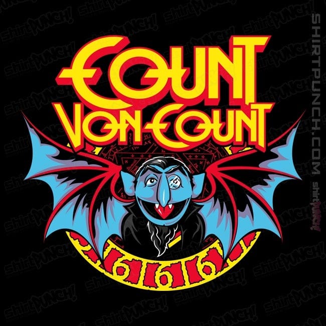 Daily_Deal_Shirts Magnets / 3"x3" / Black The Count