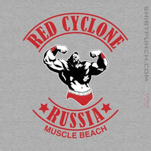 Load image into Gallery viewer, Shirts Magnets / 3&quot;x3&quot; / Sports Grey Red Cyclone Muscle Beach
