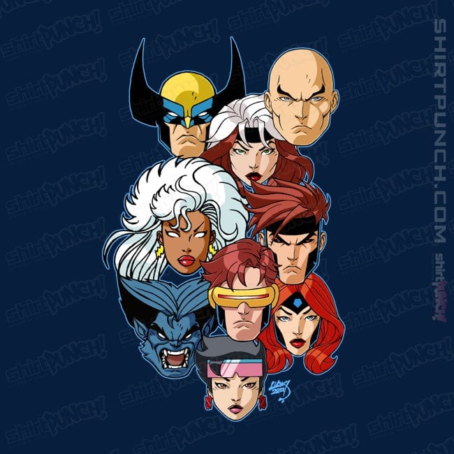 Daily_Deal_Shirts Magnets / 3"x3" / Navy Mutant 97 Heads!