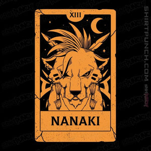 Daily_Deal_Shirts Magnets / 3"x3" / Black Nanaki Tarot Card