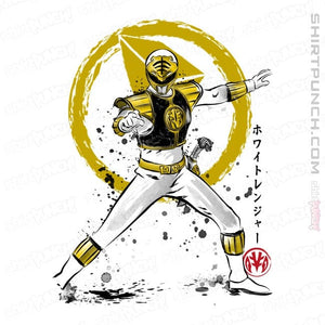 Daily_Deal_Shirts Magnets / 3"x3" / White White Ranger Sumi-e