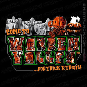 Daily_Deal_Shirts Magnets / 3"x3" / Black Trick or Treat in Warren Valley
