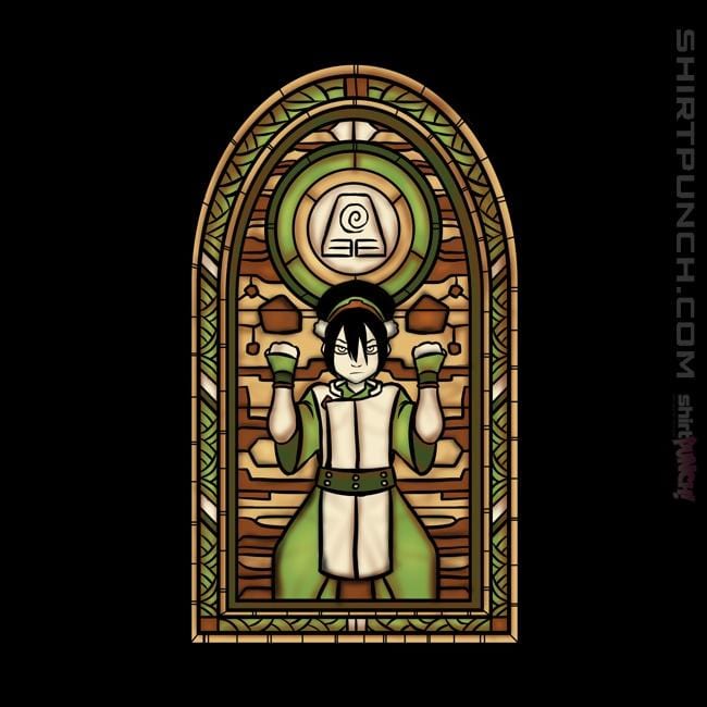 Shirts Magnets / 3"x3" / Black Stained Glass Toph