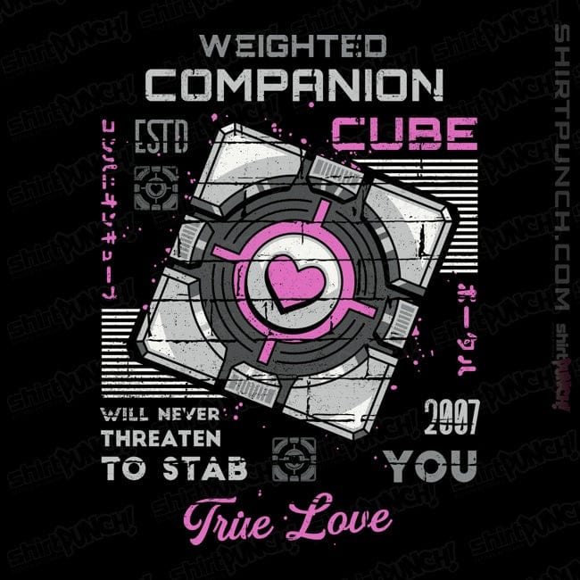 Secret_Shirts Magnets / 3"x3" / Black Companion Cube