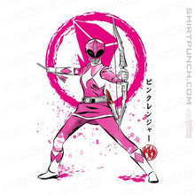 Load image into Gallery viewer, Shirts Magnets / 3&quot;x3&quot; / White Pink Ranger Sumi-e
