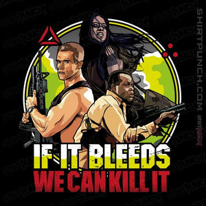 Daily_Deal_Shirts Magnets / 3"x3" / Black If It Bleeds We Can Kill It