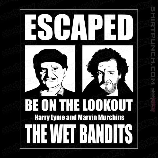 Secret_Shirts Magnets / 3"x3" / Black The Wet Bandits Have Escaped