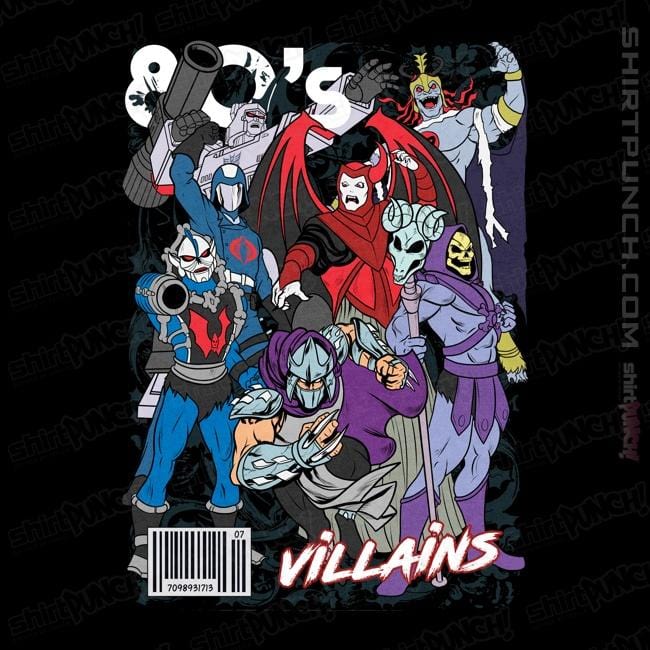 Shirts Magnets / 3"x3" / Black 80s Evil