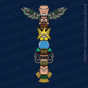 Daily_Deal_Shirts Magnets / 3"x3" / Navy Totem Of Villains