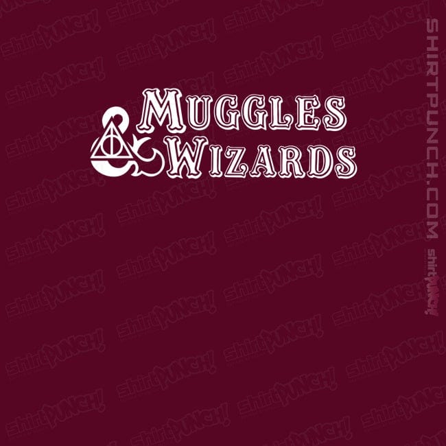 Secret_Shirts Magnets / 3"x3" / Maroon Muggles And Wizards