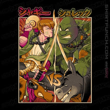 Load image into Gallery viewer, Daily_Deal_Shirts Magnets / 3&quot;x3&quot; / Black Samurai Sukubi vs Shurekku
