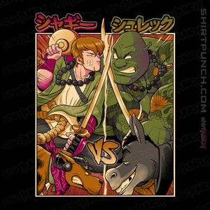 Daily_Deal_Shirts Magnets / 3"x3" / Black Samurai Sukubi vs Shurekku