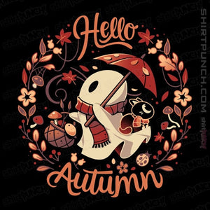 Daily_Deal_Shirts Magnets / 3"x3" / Black Spooky Autumn Harvest