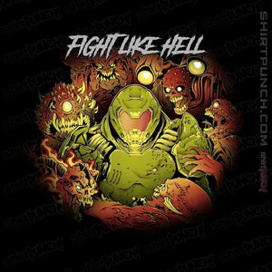 Shirts Magnets / 3"x3" / Black Fight Like Hell