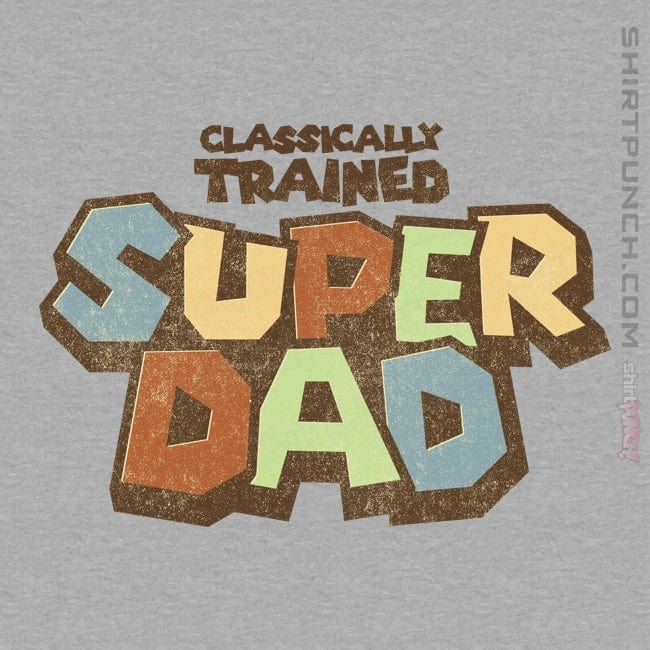 Daily_Deal_Shirts Magnets / 3"x3" / Sports Grey Super Dad