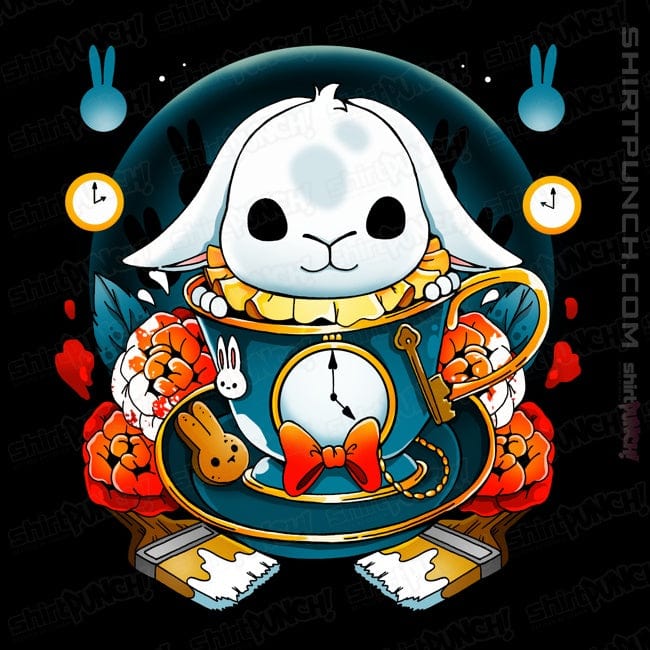 Daily_Deal_Shirts Magnets / 3"x3" / Black White Rabbit Mug