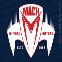 Load image into Gallery viewer, Daily_Deal_Shirts Magnets / 3&quot;x3&quot; / Navy Mach 5 Mifune Motors

