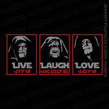 Load image into Gallery viewer, Daily_Deal_Shirts Magnets / 3&quot;x3&quot; / Black Live Laugh Love The Empire

