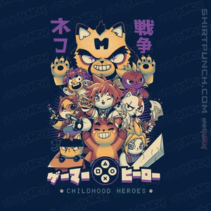 Shirts Magnets / 3"x3" / Navy Childhood Heroes
