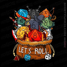 Load image into Gallery viewer, Daily_Deal_Shirts Magnets / 3&quot;x3&quot; / Black Let&#39;s Roll
