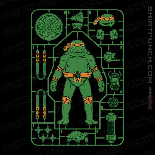 Daily_Deal_Shirts Magnets / 3"x3" / Black Michelangelo Model Sprue