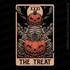 Daily_Deal_Shirts Magnets / 3"x3" / Black Halloween Tarot Treat