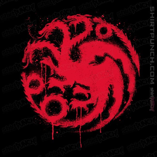 Secret_Shirts Magnets / 3"x3" / Black Three Headed Dragon