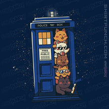 Load image into Gallery viewer, Daily_Deal_Shirts Magnets / 3&quot;x3&quot; / Navy Tardis Cats
